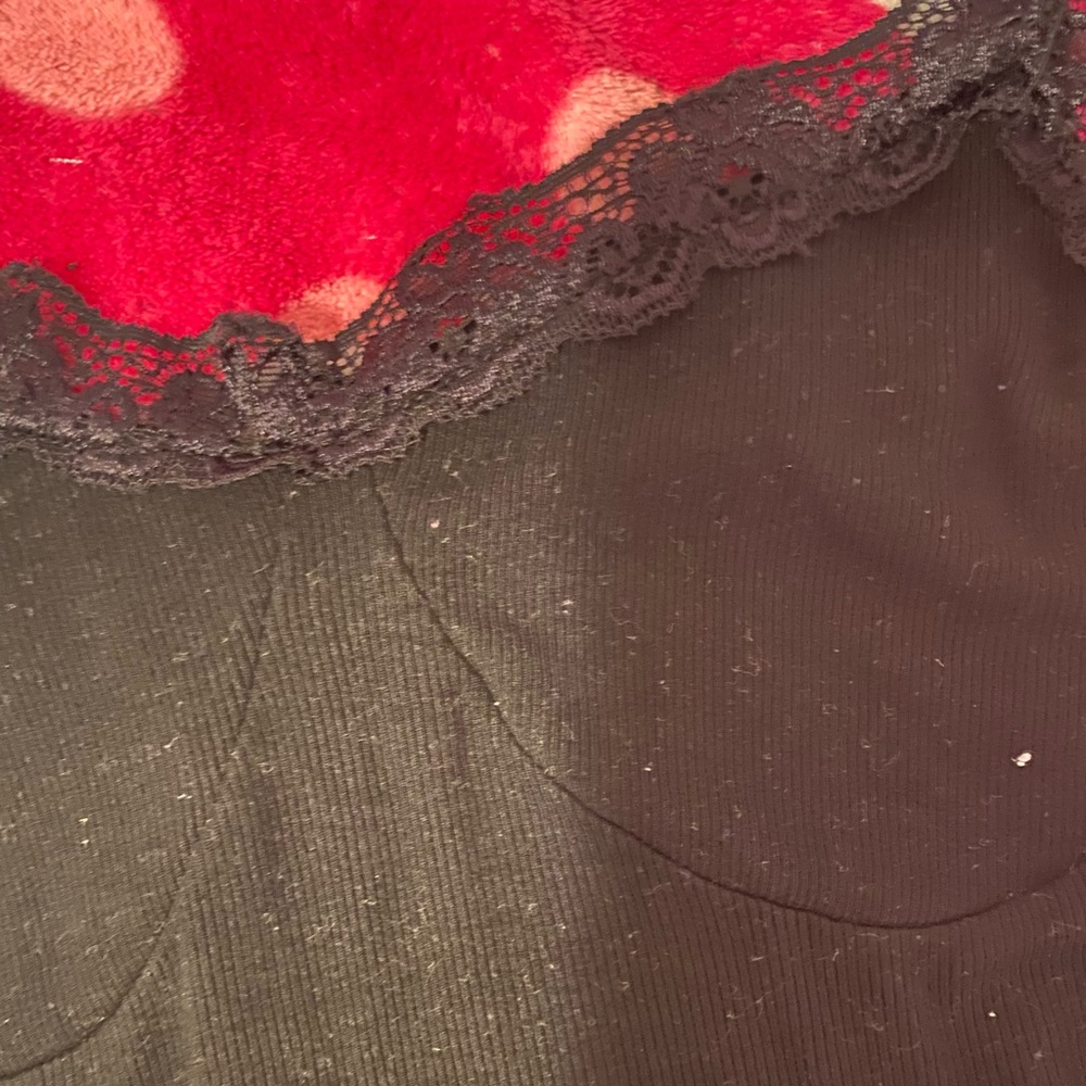 black long dress with lace top